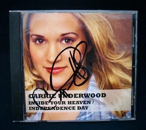 CARRIE UNDERWOOD~Signed INSIDE YOUR HEAVEN 2 Song Single CD~Country Music Star - Picture 1 of 3
