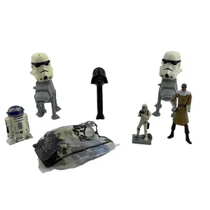 Lote de 7 Piezas Star Wars Juguetes de Comida Figuras Estatuillas Cuerda Pez Hasbro - Imagen 1 de 8