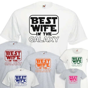 Beste FRAU in der GALAXIE T-Shirt Geschenk zum Valentinstag Tshirt Geburtstagsgeschenk Weihnachten - Bild 1 von 5