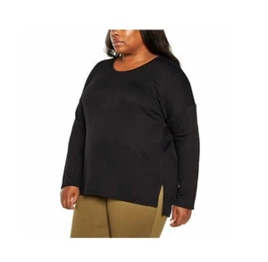 Banana Republic Ladies' Long Sleeve Top, Tee, Sweater Scoop Neck Black XXL/2XL - Picture 1 of 5