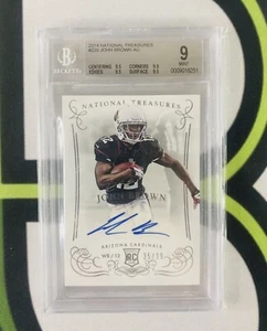 JOHN BROWN 2014 NATIONAL TREASURES TRUE ROOKIE AUTO RC /99 BGS 9 w 10 AUTO - Picture 1 of 2