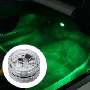 Car Interior Ambient Lamp Remote Control Atmosphere Wireless Adhesive LED Lights - Picture 1 of 12
