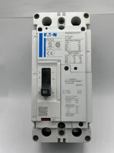 Disyuntor de caja moldeada EATON PDG22M0080TFFL 2 polos 600V 80A 65kAIC usado - Imagen 1 de 6