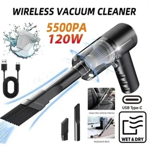 Aspiradora de Mano Inalámbrica 120W Pequeña Mini Portátil Coche Auto Hogar Inalámbrica - Imagen 1 de 6