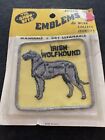 Vtg Irish Wolfhound Sew On Dog Patch