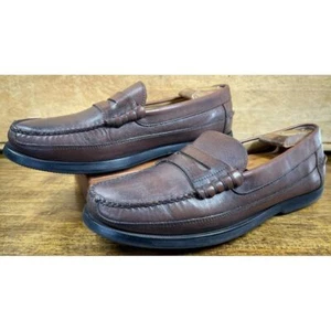 Johnston & Murphy Mens Penny Loafers Leather Casual Dress Shoes 10M - Picture 1 of 9