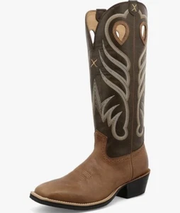 Twisted X Men's 16" Buckaroo Western Cowboy Boots MBK0035 Buff Tan / Burnt Olive - Picture 1 of 13