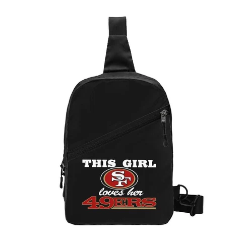 This Girl Loves Her San Francisco 49ers Chest Package Folding Cross-body Bags Cover