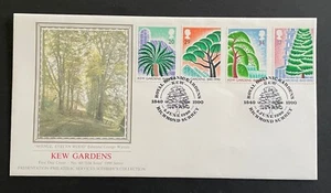 1990 Kew Gardens PPS Silk FDC. Unaddressed with Royal Botanical Gardens SHS. - Picture 1 of 1
