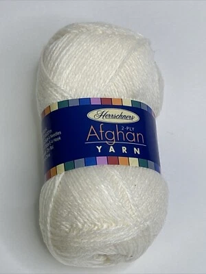 Herrschners Afghan Yarn 2-ply White Color 2 Ounces 220 Yards - Image 1 of 4