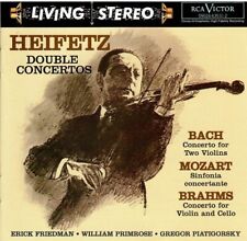JASCHA HEIFETZ CD Double Concertos Bach, Mozart, Brahms  FREE SHIP in USA