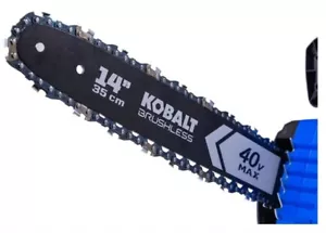 Kobalt 40V MAX 14" Replacement Chainsaw Bar & Chain 14", .043 Gauge, 3/8", 52DL - Picture 1 of 2
