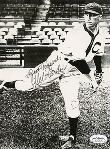 Mel Harder signed JSA COA handsigniert Schnitt 6x9 Fotokarte Autogramm Auto mit Bio - Bild 1 von 2