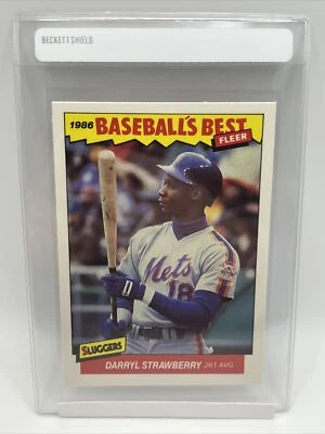 Tarjeta Fleer Baseball's Best Darryl Strawberry 1986 #38 casi nueva-como nueva envío gratuito Foto 1 de 3