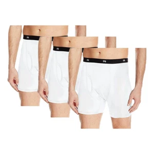 Paquete de 3 calzoncillos boxer blancos absorbentes de humedad Stacy Adams M-L-XL-XXL NUEVOS CON ETIQUETAS - Imagen 1 de 1
