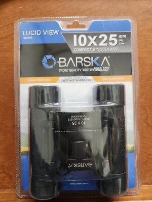 Barska Optics Lucid View 10x25 Compact Binocular - Black - Image 1 of 2