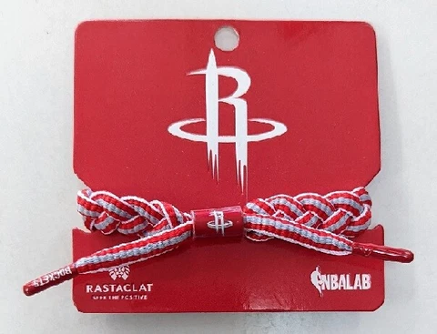 HOUSTON ROCKETS - MEDIUM/LARGE BRAIDED WRISTBAND BRACELET - NBA - FREE SHIPPING! Cover