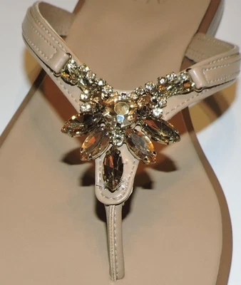 Naturalizer  Sandals With Sparkling Amber Nixed Stones. Size 9.5  MIB - Image 1 of 4