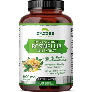 Extra Strength Boswellia Serrata 10:1 Extract, 5000 mg Strength, 65% Boswelli... - Picture 1 of 9