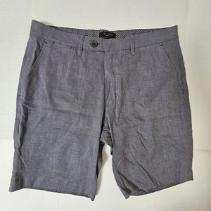 Ted Baker London Shorts Men's Size 34 R Gray Preppy Chino - Picture 1 of 13
