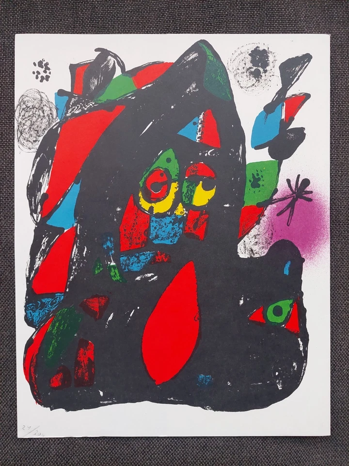 Joan MIRO Original lithograph, numbered 24/300, 1981 / Original print by Miró - image 1 of 4