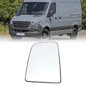 Door Mirror Glass For Mercedes Sprinter 2006-2019 Left Driver W/O Heated Upper - Picture 1 of 10