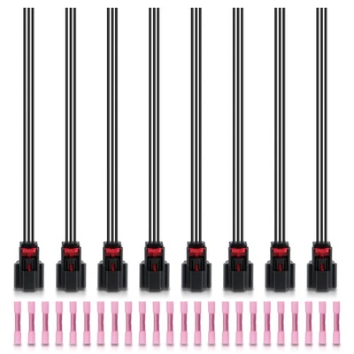 8X Ignition Coil Connector Plug Cable Wire For 2017 Lincoln Continental 3.7L V6 Foto 1 de 4