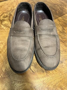 Allen Edmonds Herren 10,5 D Braun Wildleder Penny Halbschuhe Designer Schuhe Altes Geld - Bild 1 von 10