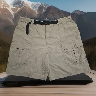 Pantalones cortos cargo "Croft&Barrow" B&T para hombre, 38 piezas elásticas, con cinturón Foto 1 de 4