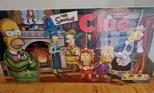The Simpsons Clue Board Game 2000 1st Edition USAopoly Hasbro Sealed Pewter NIB - Picture 1 of 16