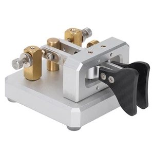 Morse Code Key Double Paddle Automatyczny telegram krótkiego fali CW Tapper do - Zdjęcie 1 z 23