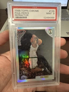 Paul Pierce 1998 Topps Chrome Refractor RC - PSA 9 - Picture 1 of 2