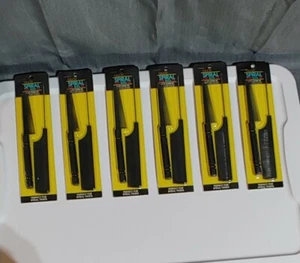 6x 2PC FIRSTLINE SLEEK Set SPIRAL OUT WITH US Twist Comb METAL RAT TAIL Twists - Picture 1 of 2