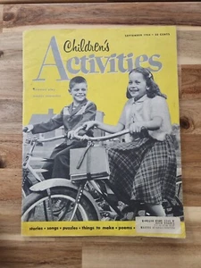 CHILDREN'S ACTIVITIES MAGAZINE - September 1954 - STORIES, PUZZLES, GAMES, POEMS - Picture 1 of 9