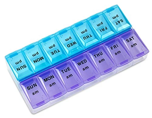 Adidas MPS Pill Organizer with 14 Compartments - Blue