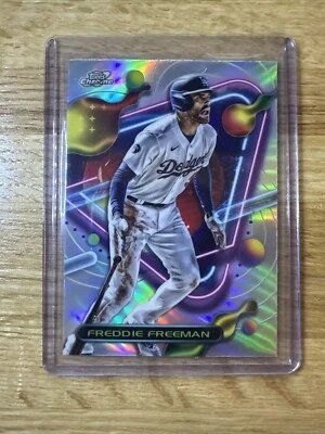 Freddie Freeman 2023 Topps Cosmic Chrome Refractor Los Angeles Dodgers #143 - Image 1 of 2