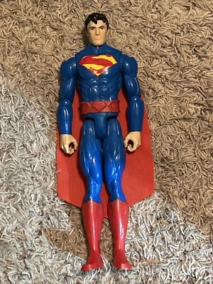 Vintage DC Comics Mattel, Large 12-Inch SUPERMAN Action Figure Used Cool - Image 1 of 4