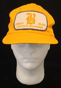 Vintage Bill Brass Chevy Chev-olds Buffalo, Oklahoma Snapback Trucker Patch Hat - Picture 1 of 6