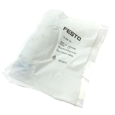 Festo H-QS-12 Pneumatic Non-Return Check Valve 153466 -1...10Bar Connection 12mm - Image 1 of 2