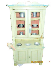 Antique   large doll house /Children Kitchen cup board -39 "/Germany