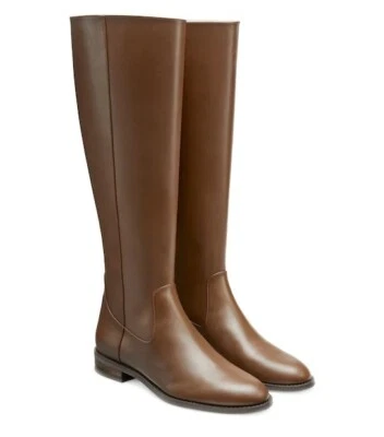 Stuart Weitzman 马术拉链靴 浓缩咖啡 6.5B 全新无标签 850 美元+ — 第 1/4 张图片