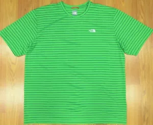 THE NORTH FACE T-SHIRT POLYESTER GREEN & NAVY Sz X-LARGE, XL - Picture 1 of 4