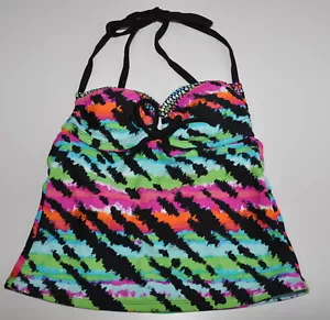 Mudd Swim Tankini Swimsuit Top Women's Size XS Juniors Bandeaukini - Picture 1 of 12