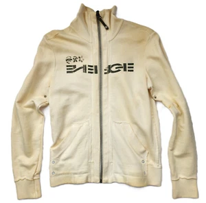 $425 Designer ENERGIE Men's Rare Diesel Sand Cardigan Zip Up Logo Sweater S - Picture 1 of 6