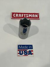 Craftsman 1/2" Drive, 6 Point, 1 inch" Laser Etched, Deep Socket, 50755 GK, USA