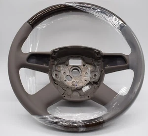 1 AUDI A6 A6 a4 A3 Lederlenkrad A4 Holzlenkrad Q7 A8 steering wheel wood grau - Bild 1 von 4
