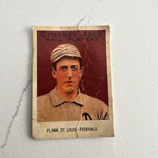 Edward S Plank 1915 Cracker Jack Card #6 Reprint 19/24 St Louis Federals 1993