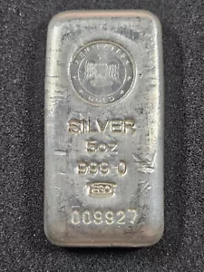 ๐ 5 Troy Oz Emirates EGO .999 Fine Silver Bar RARE Serial Numbered - Picture 1 of 2