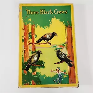 Gioco Bersaglio Vintage Milton Bradley #4128 Tre Corvi Neri - Non Completo - Foto 1 di 11