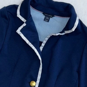 Tommy Hilfiger Girls M 8/10 Blazer Jacket and Pull On Skirt Navy Blue - Picture 1 of 14
